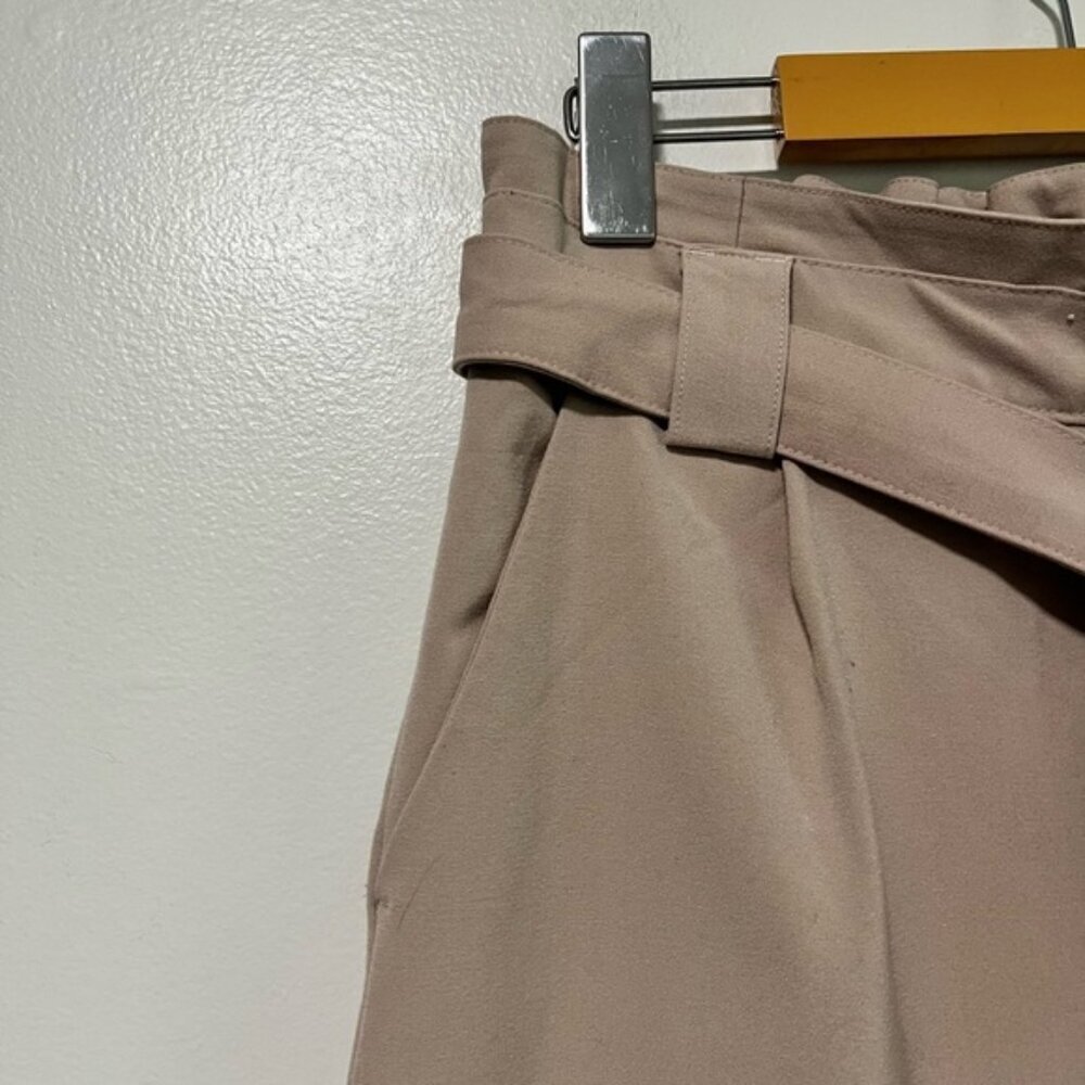 Jacqueline de Yong Women’s Beige Paperbag High-Waisted Belted Trousers - Size S - Picture 7 of 14